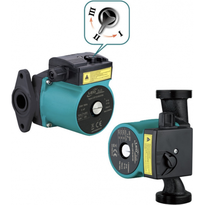Насос циркуляционный LEO LRP 15-40/130 с гайками L17093